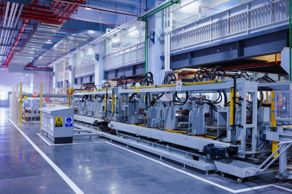 Industrial manufacturing facility interior